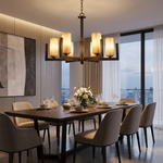 Classic Multi-arm Pendant Alabaster by Dalmivik, product or room detail view
