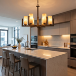 Classic Multi-arm Pendant Alabaster by Dalmivik, product or room detail view