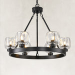 Cup-Shade Ring Chandelier