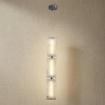 Harmon Alabaster Grand Pendant Light 5.9" by Dalmivik, complete fixture view