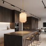 Lantern Cylinder Alabaster Pendant Light by Dalmivik, product or room detail view