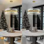 Pointed Prism Ring Chandelier