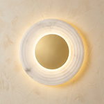 Swirl Disc Wall Alabaster by Dalmivik, product or room detail view