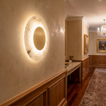 Swirl Disc Wall Alabaster by Dalmivik, product or room detail view