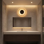 Swirl Disc Wall Alabaster by Dalmivik, product or room detail view
