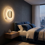 Swirl Disc Wall Alabaster by Dalmivik, product or room detail view