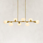 Dandelion Glass Linear Chandelier in 54 in / 137 cm - alternate angle