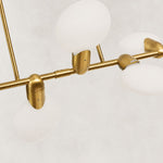 Dandelion Glass Linear Chandelier in 54 in / 137 cm - material detail