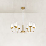 Double-Layer Oval Glass Chandelier in 29.5 in / 75 cm - complete fixture