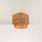 Natural-tone complete fixture illuminated, front view.