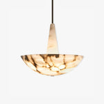 Elegant Alabaster Chandelier with Integrated LED Premium by Dalmivik, product or room detail view