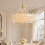 Elodie Grande Glass Leaf Chandelier