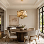 Gilded Cage Marble Chandelier 23.6