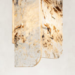 Product detail of Graphic Four-Panel Marble Pendant against a neutral background