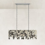 Product detail of Graphic Mosaic Marble Island Chandelier 47.2