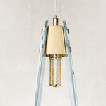 Product detail of Graphic Vein Marble Disc Pendant against a neutral background