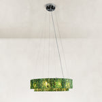Green Marble Halo Ring Chandelier 31.5