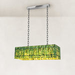 Green Marble Island Pendant 47.2" in Chrome metal finish, shown as a complete fixture