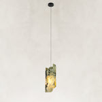 Green Pinwheel Four-Panel Marble Pendant shown against a neutral background