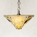 Inverted Pyramid Marble Pendant shown in full against a neutral background