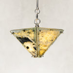 Product detail of Inverted Pyramid Marble Pendant against a neutral background