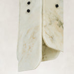 Product detail of Ivory Four-Panel Marble Pendant against a neutral background