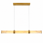 Anello Alabaster Cylinder Linear Pendant 47.24" L by Dalmivik, product or room detail view