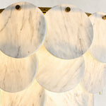 Product detail of Layered Marble Disc Pendant against a neutral background
