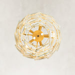 Product detail of Layered Marble Disc Pendant against a neutral background
