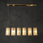Caratelle Cluster Lights Over Dining Table by Dalmivik, complete fixture view