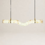 Linea Dining Table Modern Lighting by Dalmivik, complete fixture view