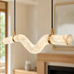 Linea Dining Table Modern Lighting by Dalmivik, complete fixture view