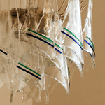 Maris Veil Clear Textured Glass Chandelier