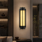 Lantern Box Round Cage Alabaster Wall Sconce by Dalmivik, product or room detail view