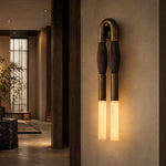 Pillar Light Ink Brush Alabaster Twin Wall Sconce by Dalmivik, product or room detail view