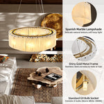Modern Alabaster Chandelier by Dalmivik, product or room detail view