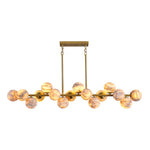 Modern Round Alabaster Chandelier by Dalmivik, product or room detail view