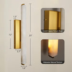 Natural Alabaster Wall Sconces by Dalmivik, product or room detail view