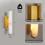 Natural Alabaster Wall Sconces by Dalmivik, product or room detail view