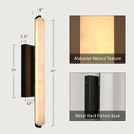 Natural Alabaster Wall Sconces by Dalmivik, product or room detail view