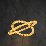 Orbita Foyer Modern Chandelier by Dalmivik, complete fixture view