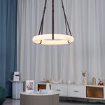 Pendant Light A Alabaster Ring Ceiling Lamp by Dalmivik, product or room detail view