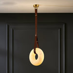 Pendant Light A Alabaster Ring Ceiling Lamp by Dalmivik, product or room detail view