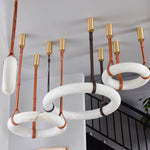Pendant Light A Alabaster Ring Ceiling Lamp by Dalmivik, product or room detail view