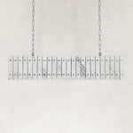 Product detail of Rectangular Marble Island Pendant against a neutral background