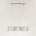 Rectangular Marble Island Pendant shown against a neutral background