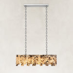 Rectangular Mosaic Marble Island Chandelier 47.2