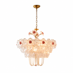 Rosalie Grande Glass Flower Chandelier, complete fixture