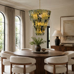 Tapered Marble Panel Chandelier 23.6