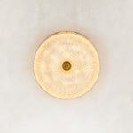 Textured Glass Dome Flush Mount - diffuser underside view - view 4